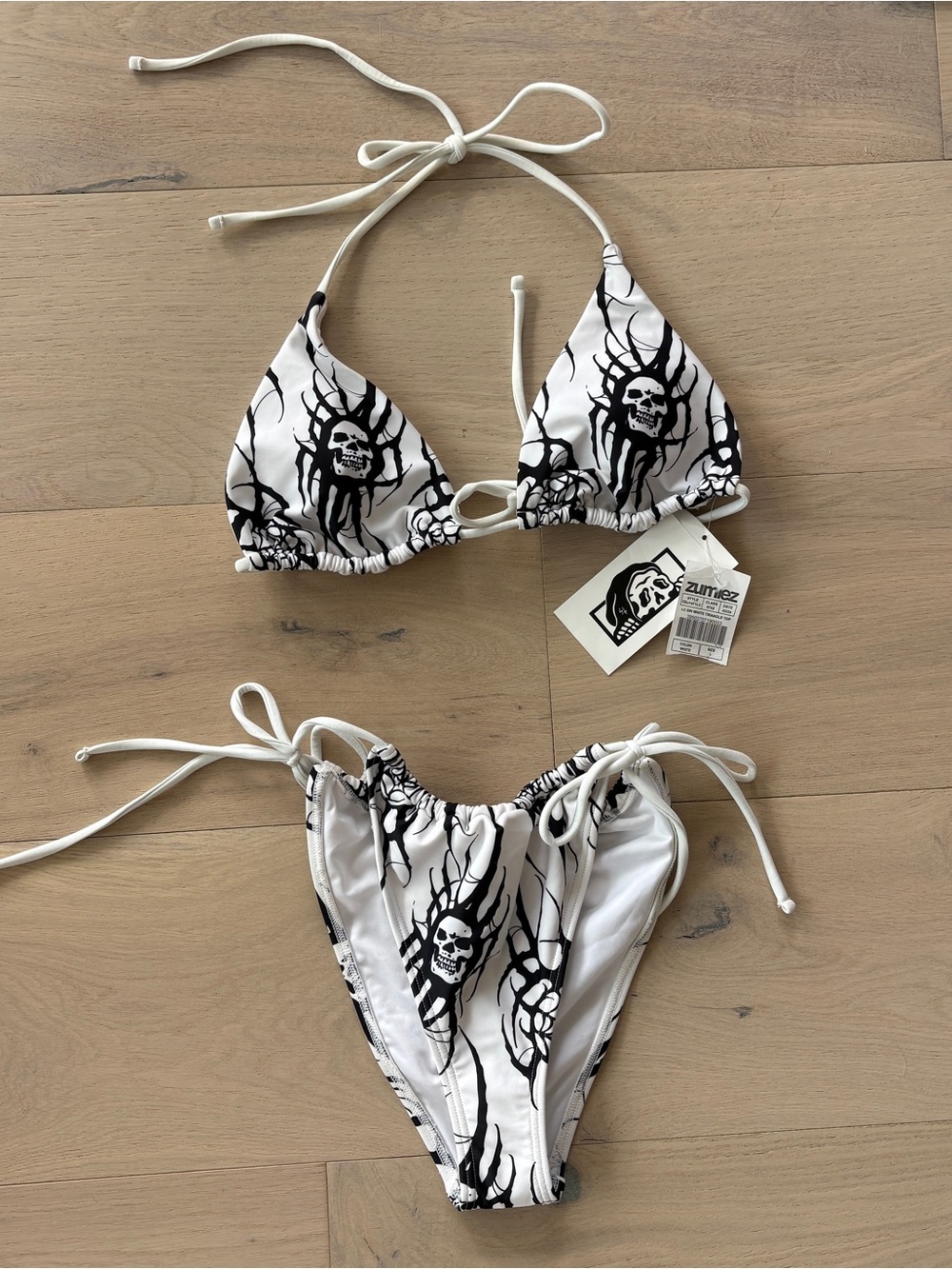 Lurking Class by Sketchy Tank Skull Bikini Set NWT | Women’s Large